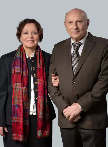 Der Firmengründer Klaus von Loeffelholz mit seiner Frau Eleonore